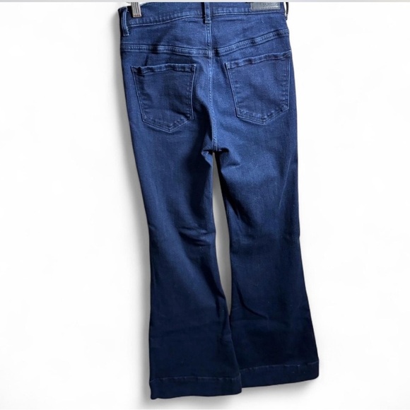 Women's Blue Flared Jeans - Picture 2 of 4